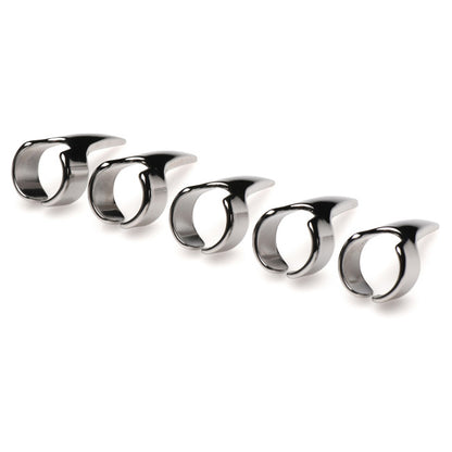 Master Series Clawed 5pc Sensation Play Rings Silver
