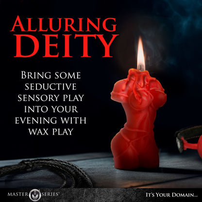 Master Series Bound Goddess Drip Candle Red