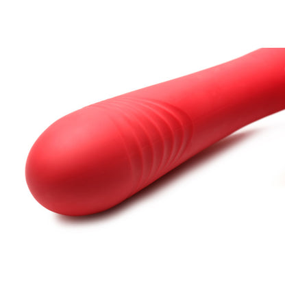 Bloomgasm Blooming Bunny Sucking & Thrusting Silicone Rabbit Vibrator Red