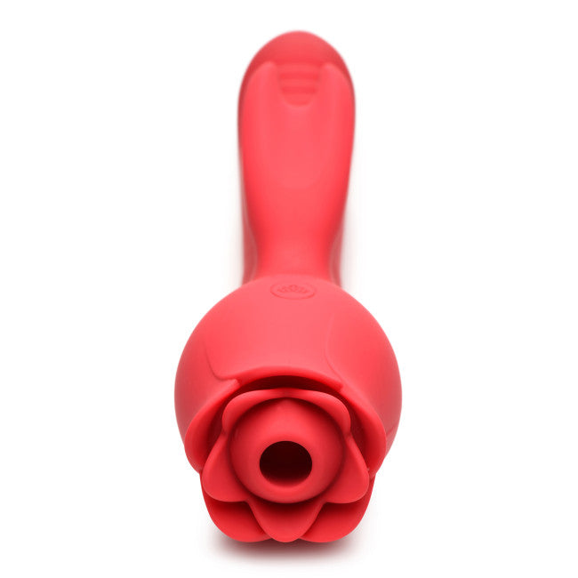Bloomgasm Blooming Bunny Sucking & Thrusting Silicone Rabbit Vibrator Red