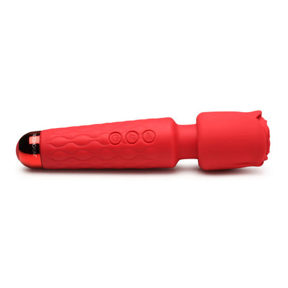Bloomgasm Pleasure Rose 10X Silicone Wand with Rose Attachment