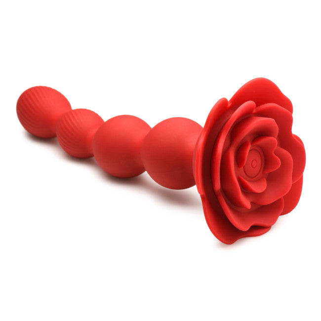 Bloomgasm Rose Twirl 10X Vibrating & Rotating Silicone Anal Beads