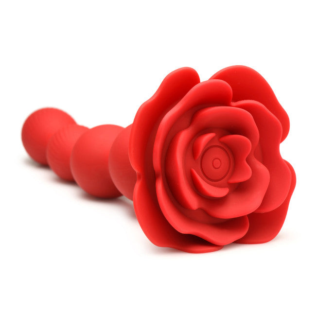Bloomgasm Rose Twirl 10X Vibrating & Rotating Silicone Anal Beads