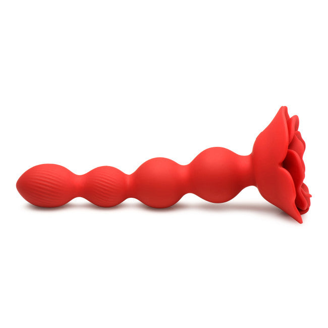 Bloomgasm Rose Twirl 10X Vibrating & Rotating Silicone Anal Beads