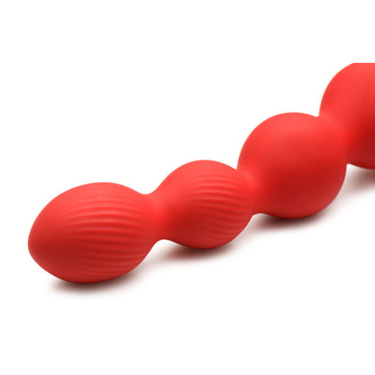 Bloomgasm Rose Twirl 10X Vibrating & Rotating Silicone Anal Beads