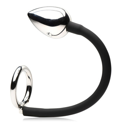 Master Series Tug + Plug Cock & Ball Ring with Anal Plug