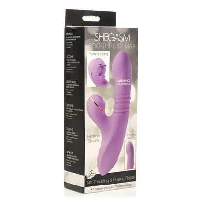 Shegasm Pro-Thrust Max 14X Thrusting & Pulsing Silicone Rabbit Purple