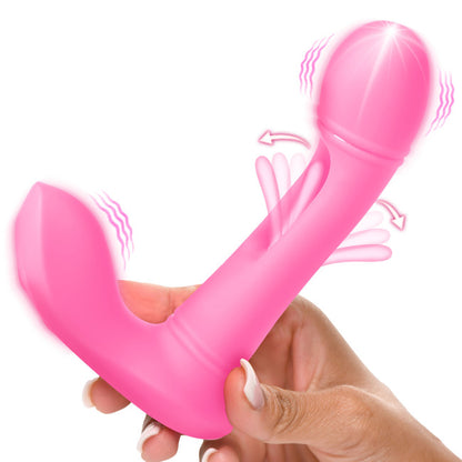 Flickers G-Flick Flicking G-Spot Vibrator with Remote Pink
