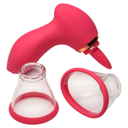 Lickgasm Plump Pleasure Licking & Sucking Clitoral Stimulator Pink