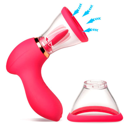 Lickgasm Plump Pleasure Licking & Sucking Clitoral Stimulator Pink