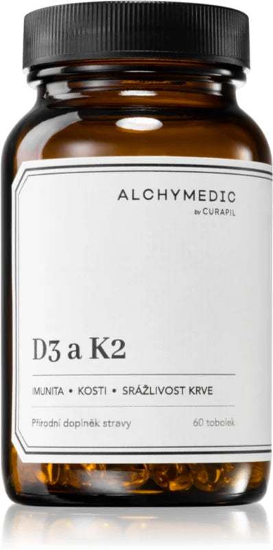 Alchymedic D3 and K2 - bones and teeth support 60 capsules