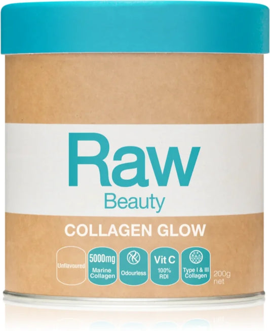 Amazonia Raw Beauty Collagen Glow Natural Flavor powder drink 200g