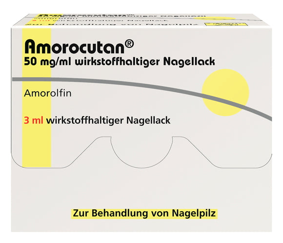 Amorocutan nail polish 50mg/5ml Amorolfin 3 ml