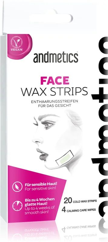 andmetics Wax Strips Face 20 pcs