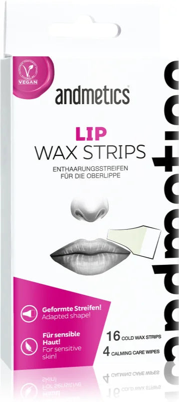 andmetics Wax Strips Lip 16 pcs