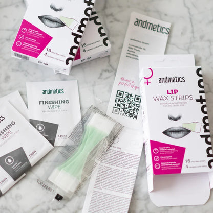 andmetics Wax Strips Lip 16 pcs