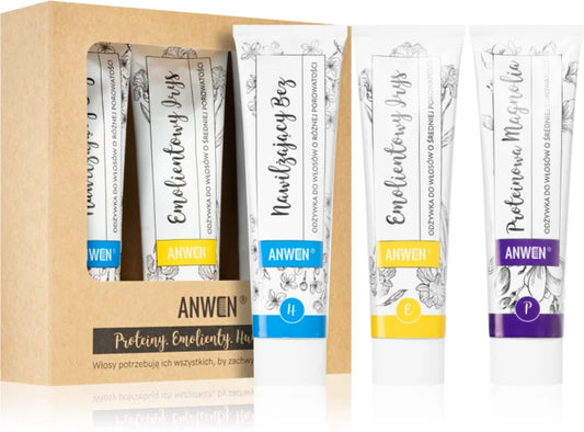 Anwen Proteins. Emollients. Humectants - Hair Conditioner Set 3 x 100 ml