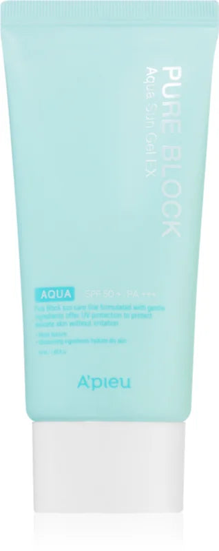A'pieu Pure Block protective gel cream SPF 50+; 50 ml