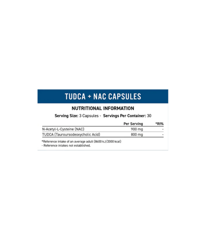 APPLIED NUTRITION TUDCA + NAC 90 CAPSULES