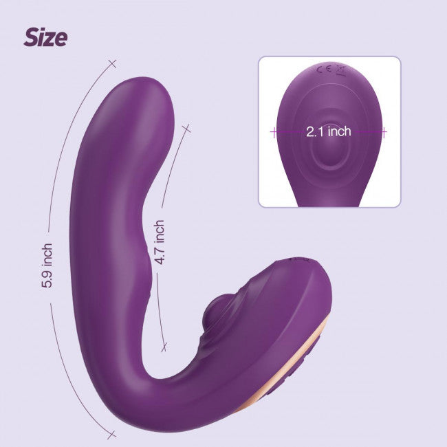 Tracy's Dog G-spot Clitoral Vibrator Purple