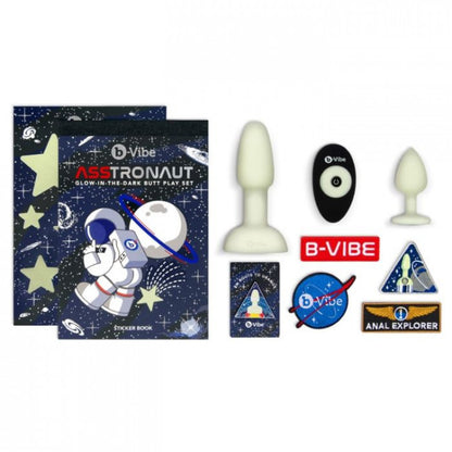 b-Vibe Astronaut Glow-in-the-Dark Butt Play Set