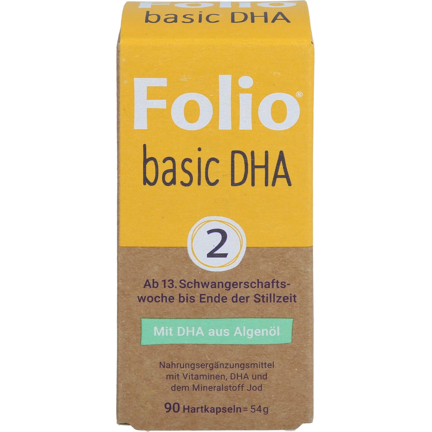 Folio 2 Basic DHA for pregnancy & breastfeeding with bioactive folic acid, 90 capsules