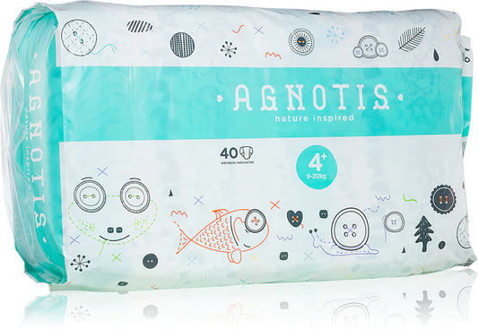 Agnotis Baby Diapers No 4+, 9-20 kg 40 pcs