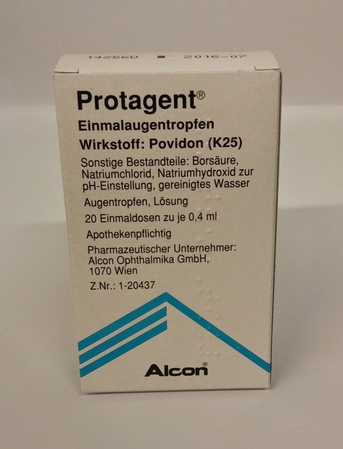 Protagent Disposable Eye Drops 20 ampoules