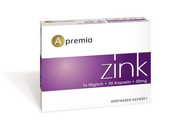 Apremia Zinc 30mg 30 capsules