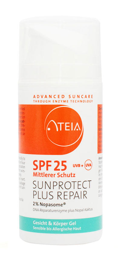 ATEIA® SPF 25 SUNPROTECT PLUS REPAIR 2% Nopasome® Face & Body Gel 100 ml