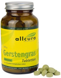 Allcura BARLEY GRASS BIO 400mg 250 tablets