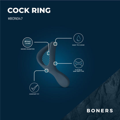 Boners Cockring BON047 Blue