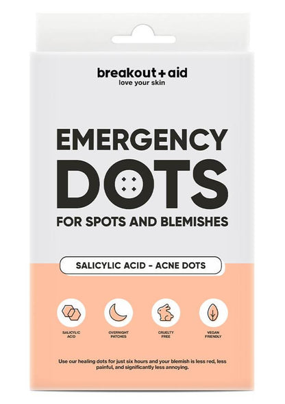 Breakout+aid Emergency Dots Acne patches with salicylic acid 72 pcs