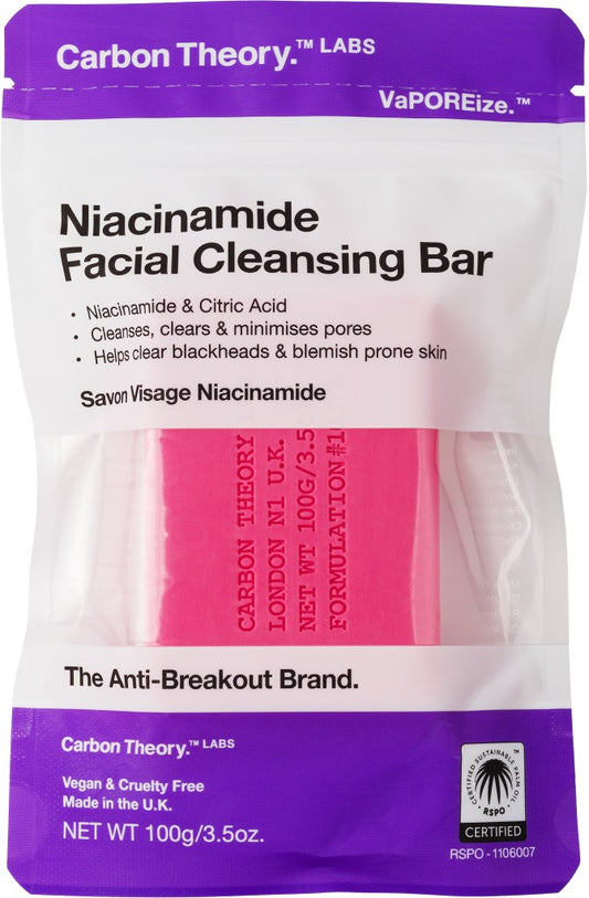 Carbon Theory Niacinamide Facial Cleansing Bar 100 g