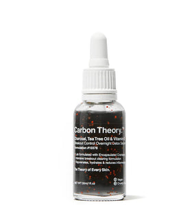 Carbon Theory Charcoal, Tea Tree Oil & Vitamin E Breakout Control Overnight Detox Serum 30 ml