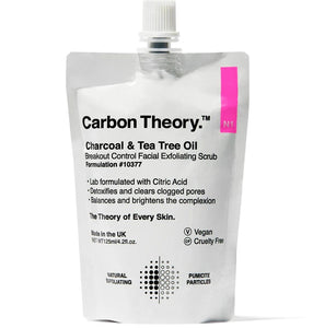 Carbon Theory Charcoal & Tea Tree Oil Breakout Control Facial Exfoliating Scrub 125 ml