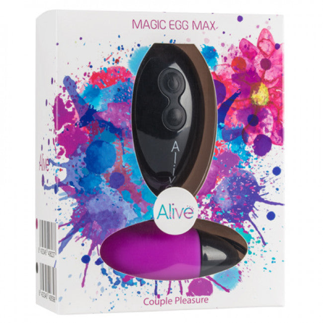 Alive Magic Egg Max - Wireless Vibrating Egg 10 Functions Purple