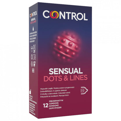 Control Sensual Dots & Lines Condoms 12 pcs