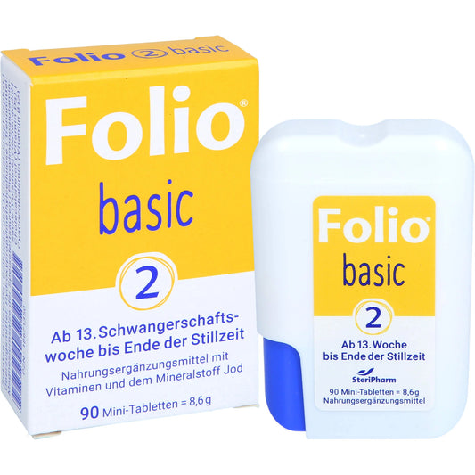 Folio 2 Basic from the 13th week of pregnancy until the end of breastfeeding, 90 tablets
