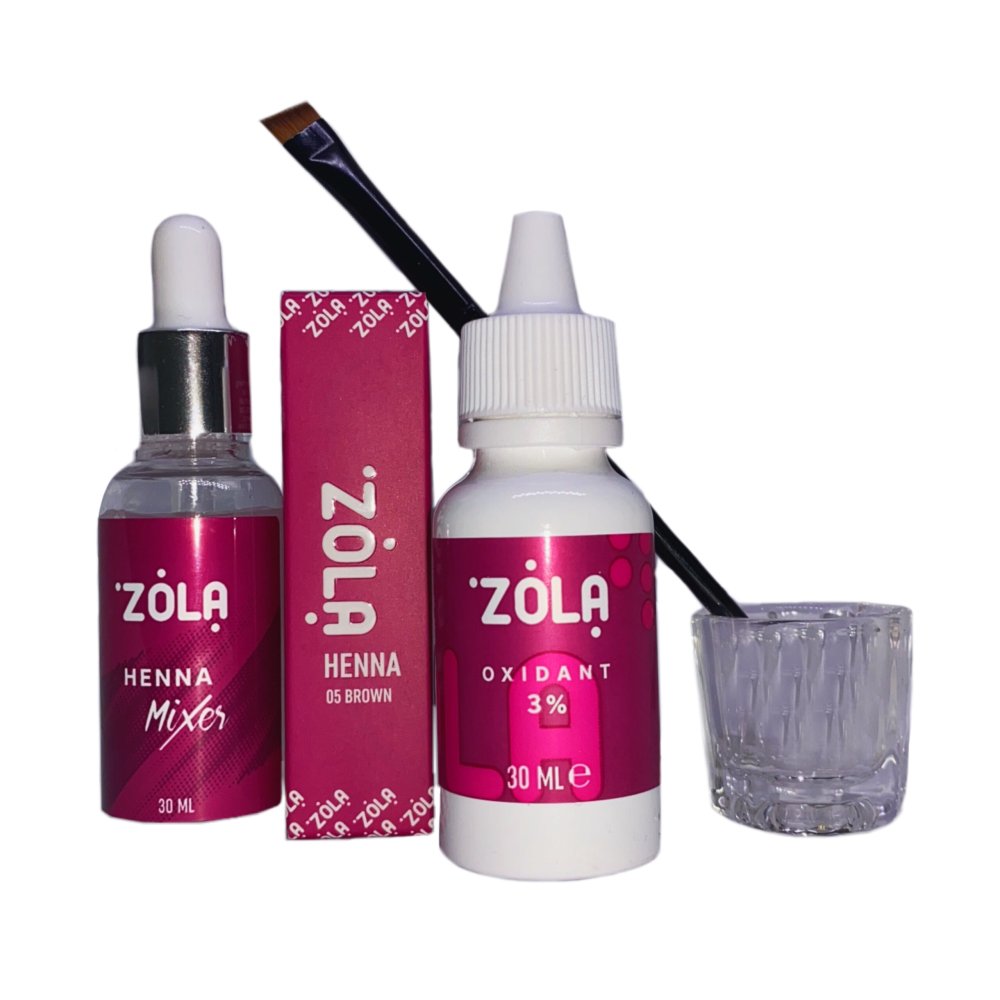 ZOLA eyebrow henna dyeing kit