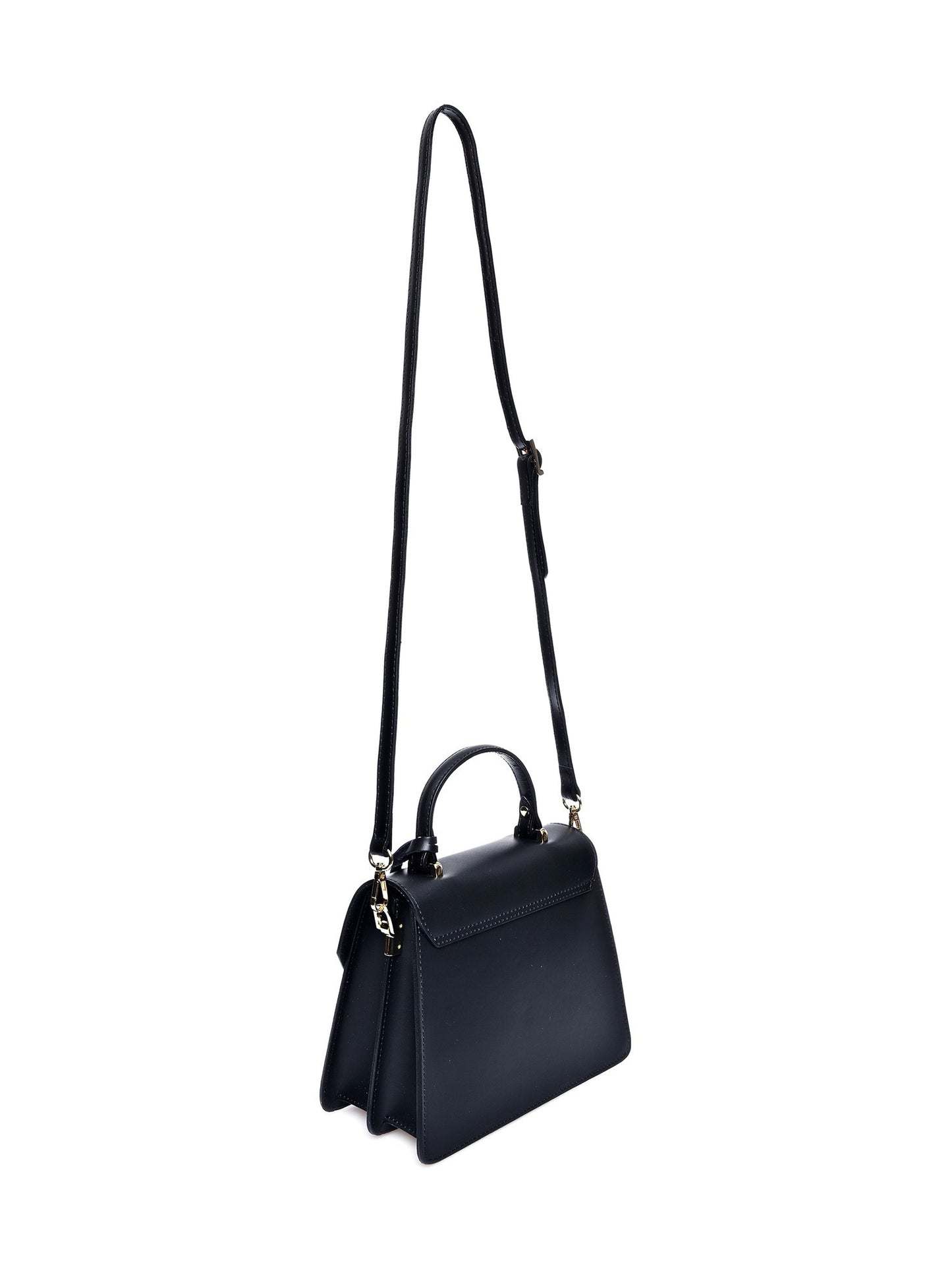 Anna Luchini Women's leather crossbody bag Black