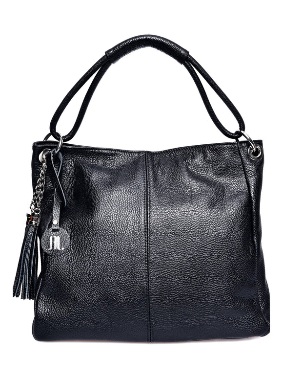 Anna Luchini Women's leather handbag Black