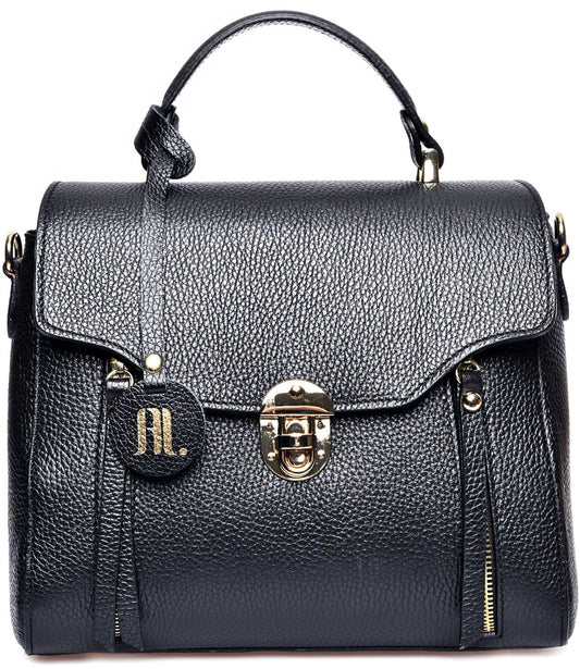 Anna Luchini Women's leather handbag Black