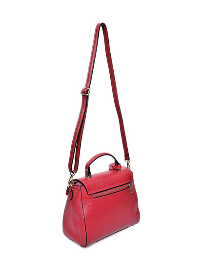 Anna Luchini Women's leather handbag Red