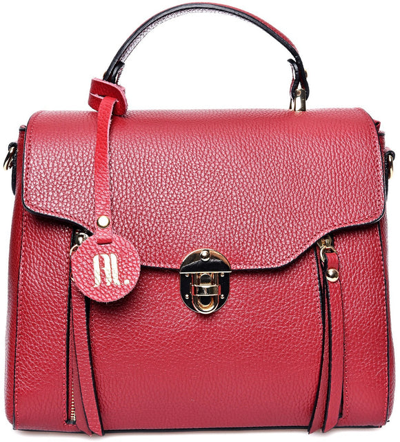 Anna Luchini Women's leather handbag Red