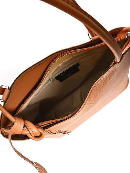 Anna Luchini Women's leather handbag Brown