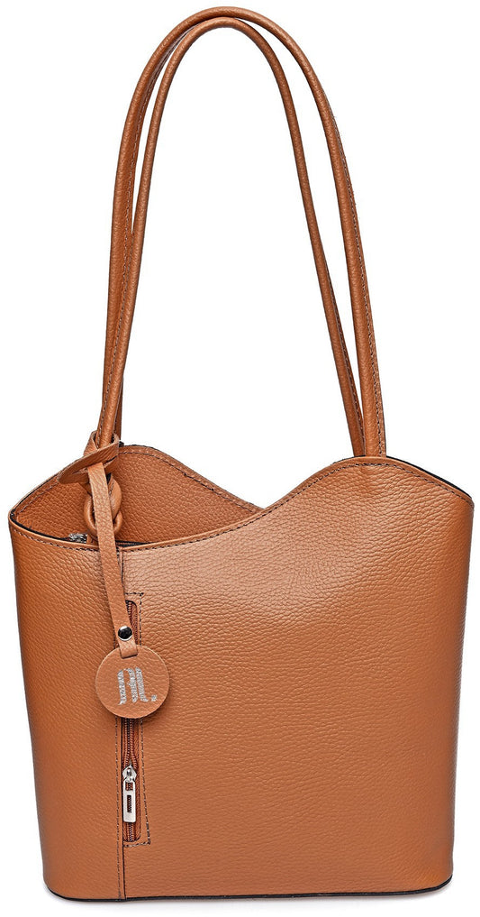 Anna Luchini Women's leather handbag Brown