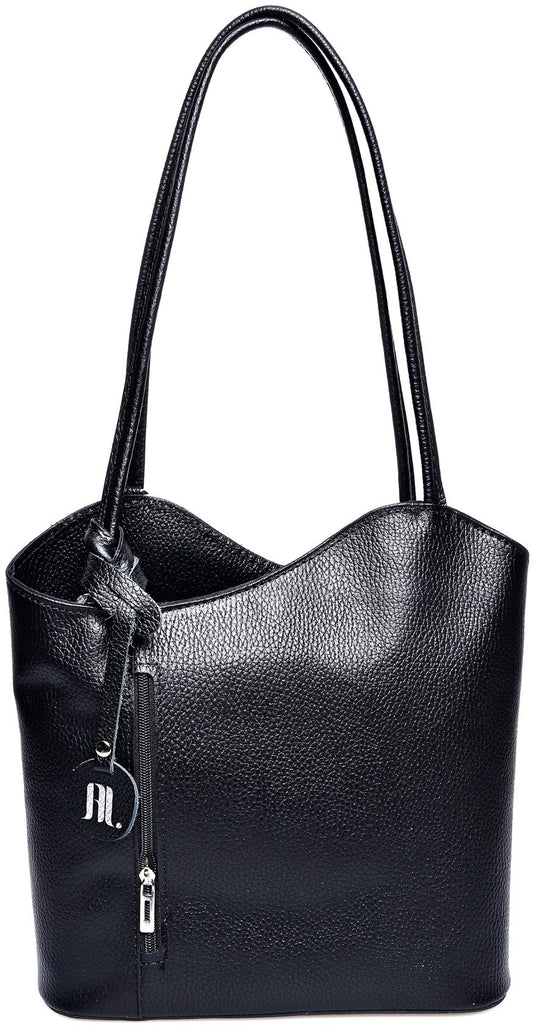 Anna Luchini Women's leather handbag Black