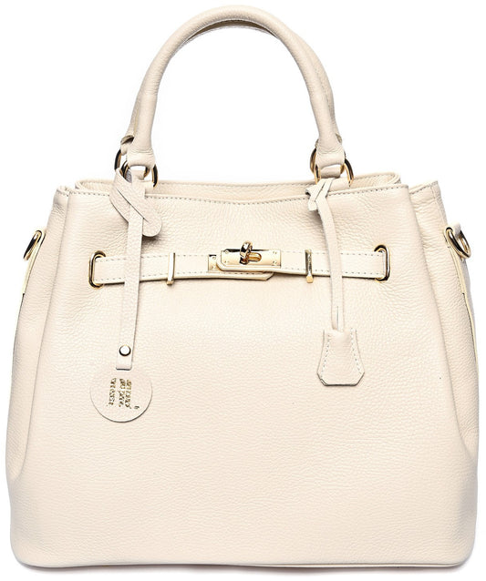 Anna Luchini Women's leather handbag White