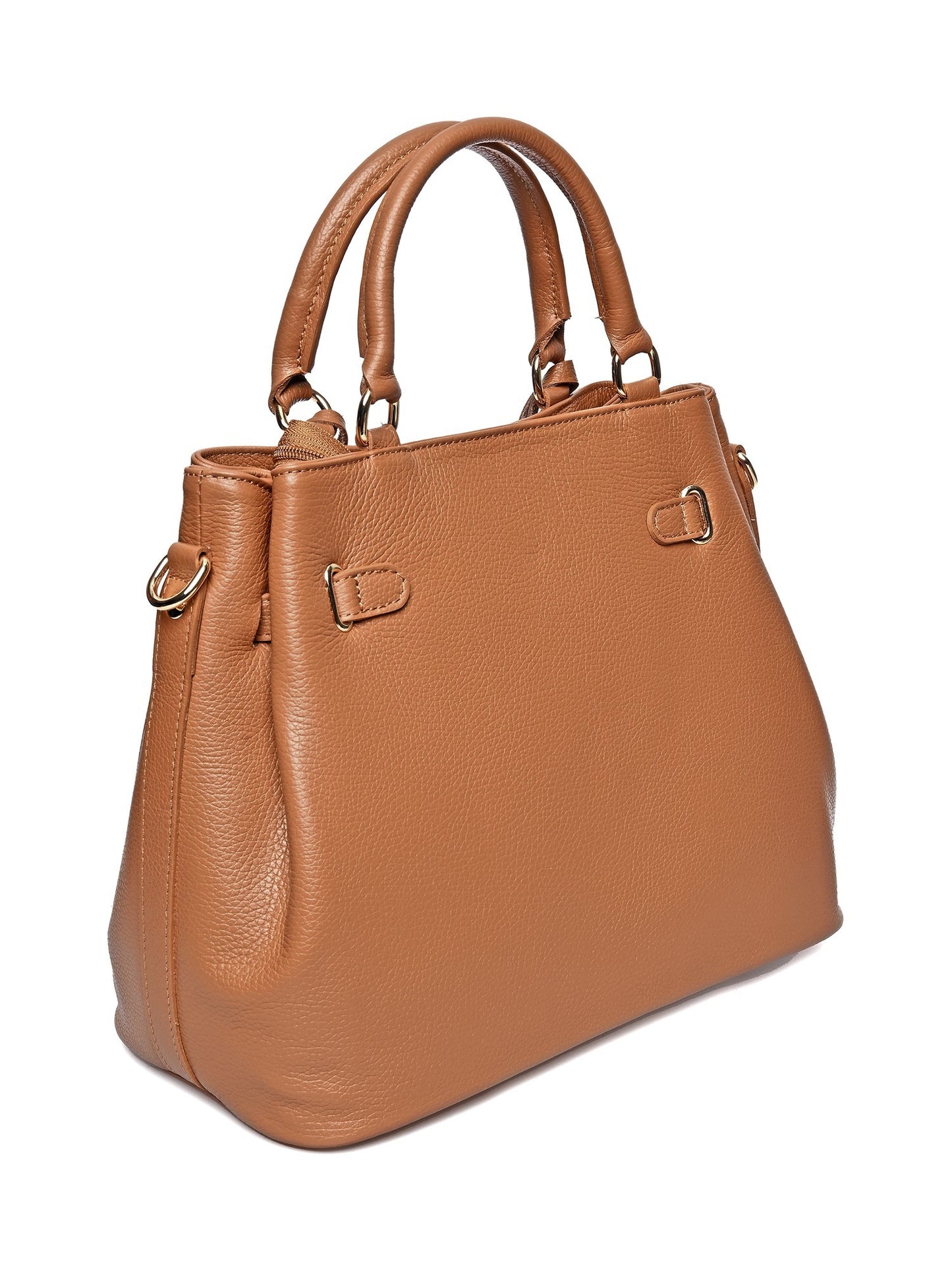 Anna Luchini Women's leather handbag Brown